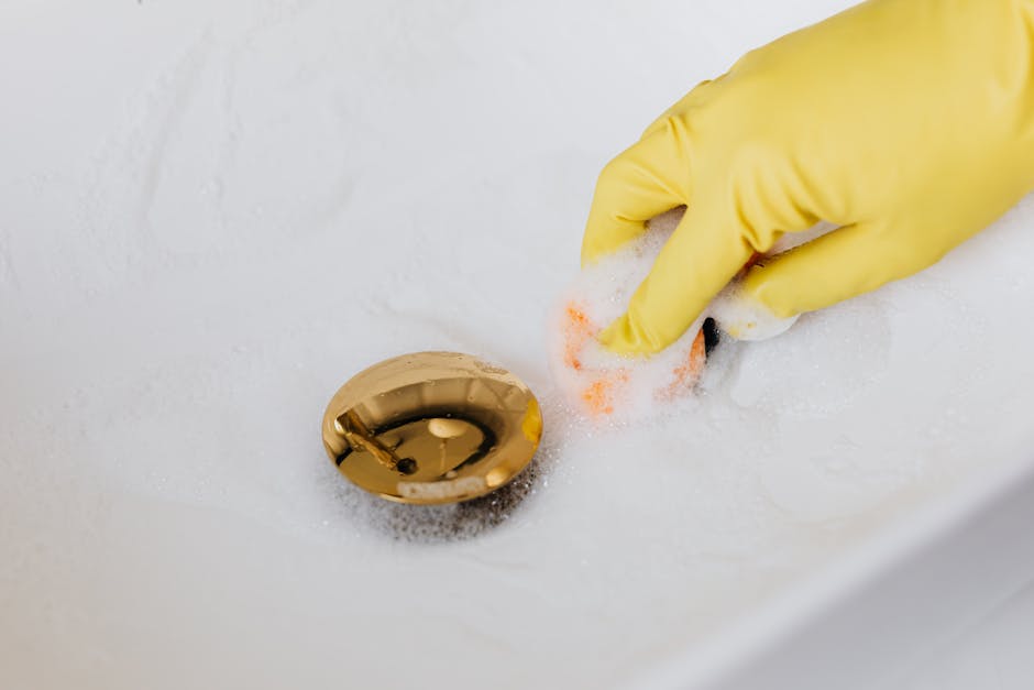 Kitchen sink cleaning — natural drain cleaner comparison