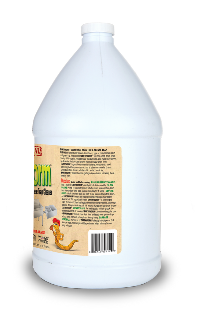 Earthworm® Commercial Drain Line & Grease Trap Cleaner