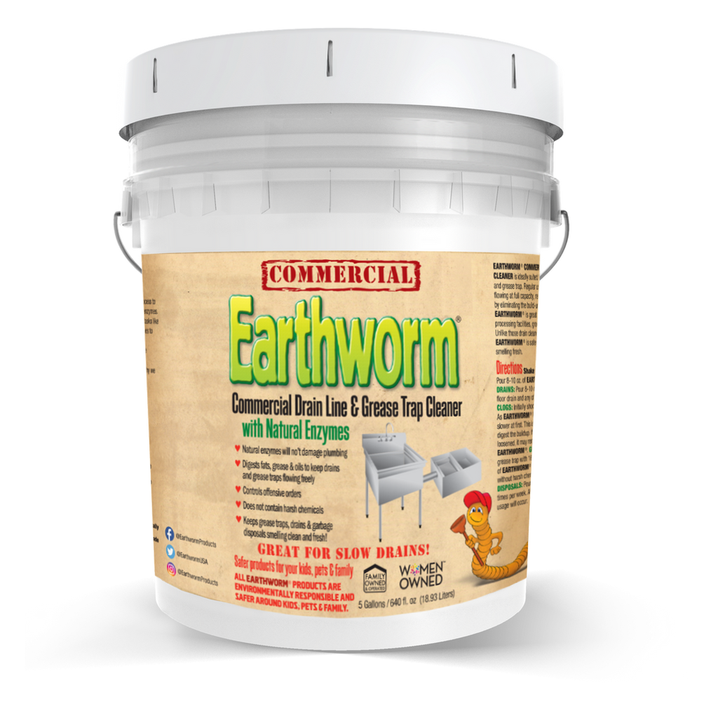 Earthworm® Commercial Drain Line & Grease Trap Cleaner