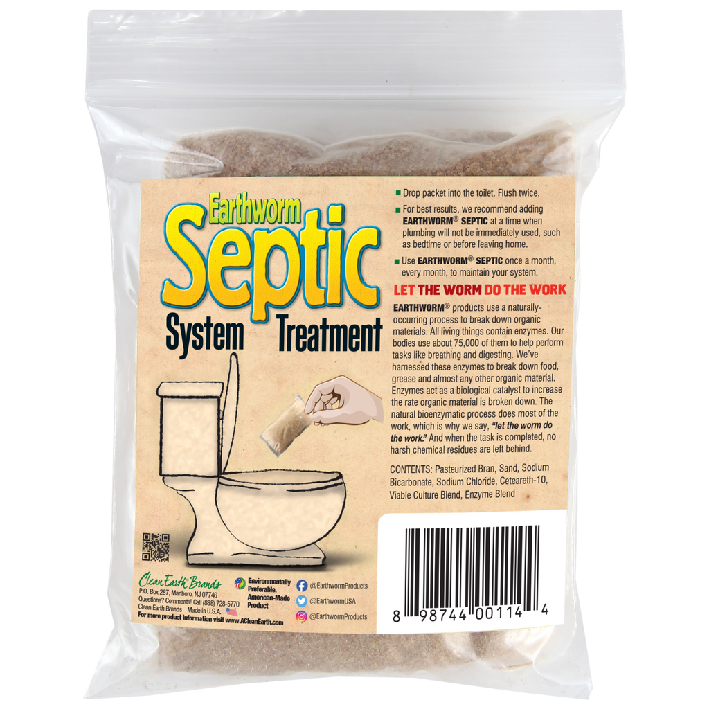 Earthworm® Septic System Treatment Pre-measured doses