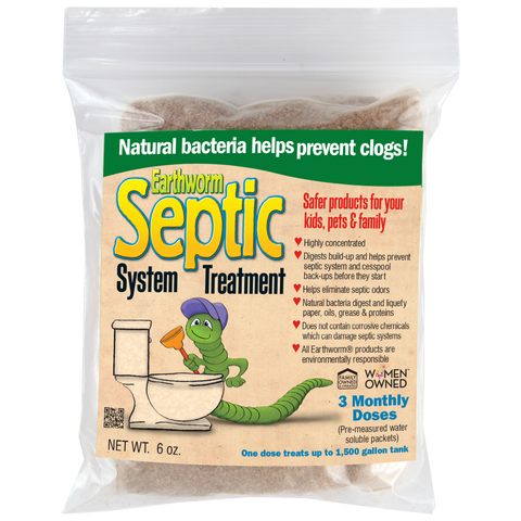 Earthworm® Septic System Treatment Pre-measured doses