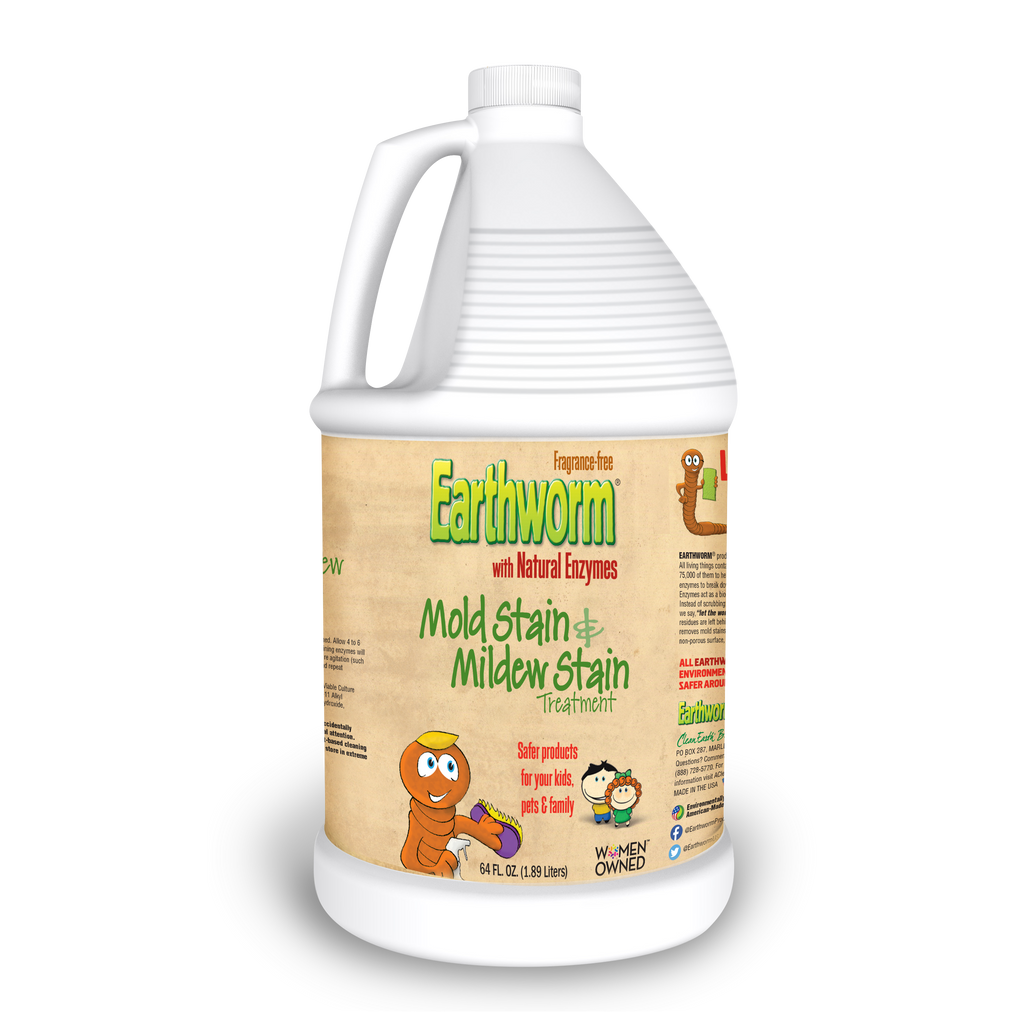 Earthworm® Mold Stain & Mildew Stain Treatment Earthworm - Clean Earth Brands