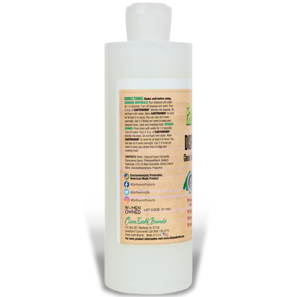 Garbage Disposal Care Earthworm - Clean Earth Brands