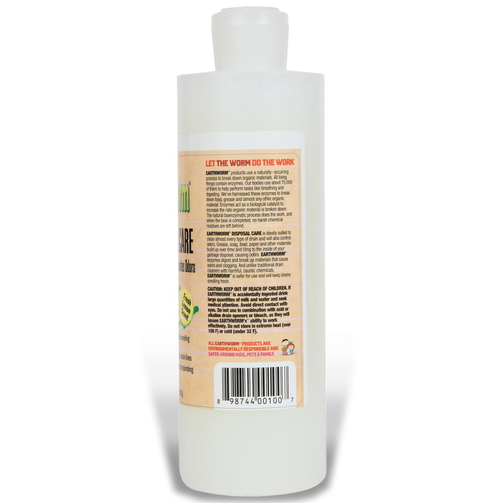 Garbage Disposal Care Earthworm - Clean Earth Brands