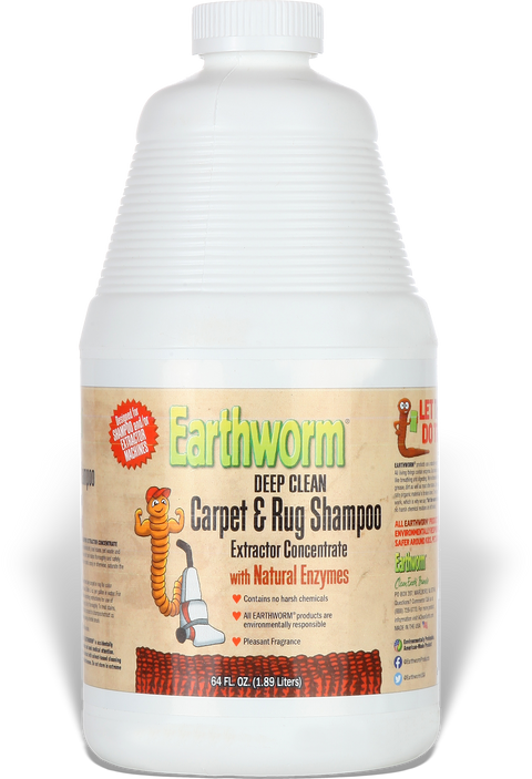 Earthworm® Deep Clean Carpet & Rug Shampoo Extractor Concentrate 64 oz Earthworm - Clean Earth Brands