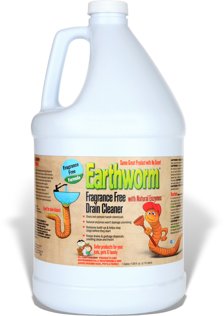 Earthworm® Fragrance Free Drain Cleaner Earthworm - Clean Earth Brands