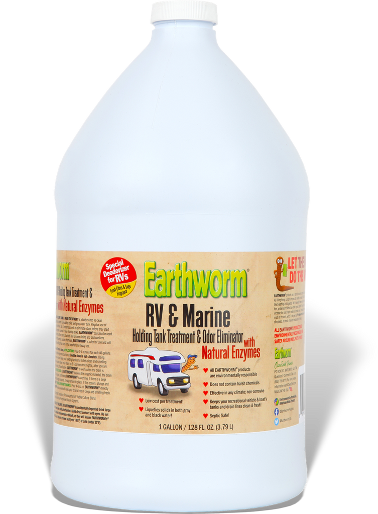 Earthworm® RV & Marine Boat Holding Tank Treatment & Odor Eliminator Earthworm - Clean Earth Brands