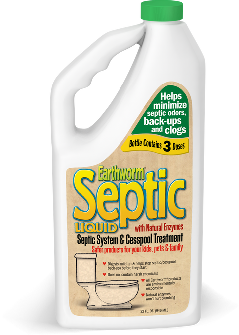 Earthworm®  Liquid Septic System & Cesspool Treatment Earthworm - Clean Earth Brands