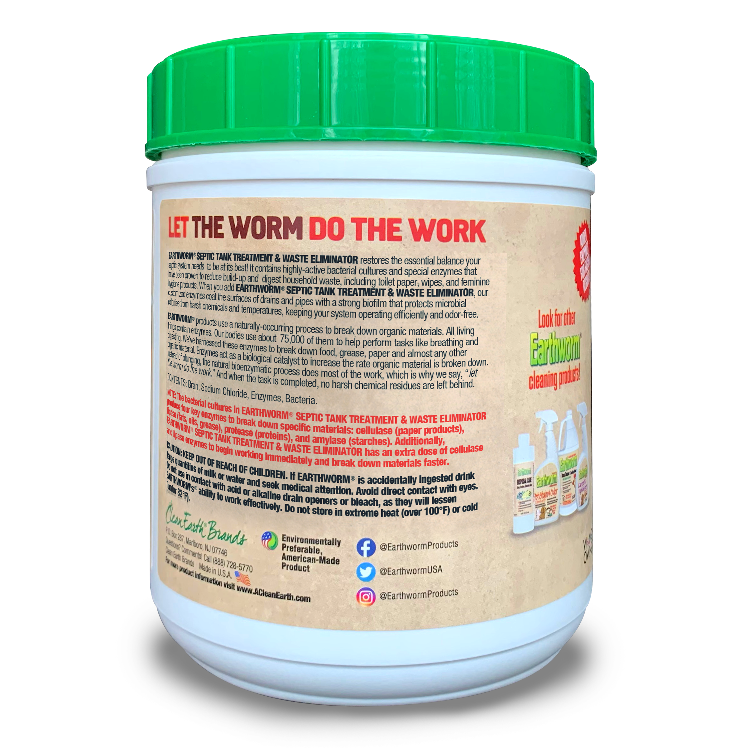 Earthworm Safer Cleaning Products | Earthworm Drain Cleaner