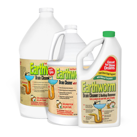 Earthworm Carpet & Upholstery Cleaner Multi-Use Stain & Odor Remover - Natural Enzymes, Safer for Family, Environmentally Responsible - 64 oz
