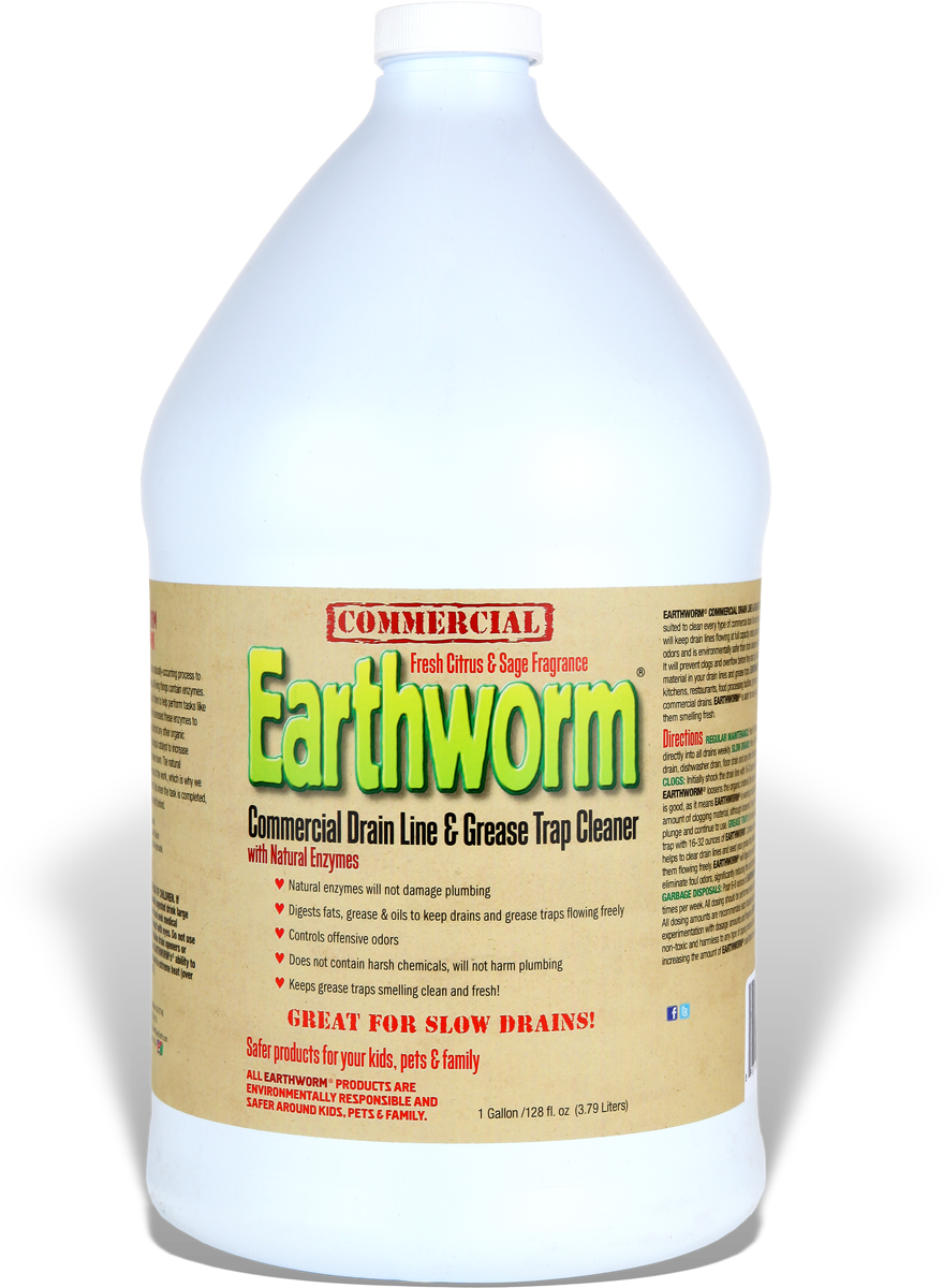 Earthworm® Commercial Drain Line & Grease Trap Cleaner