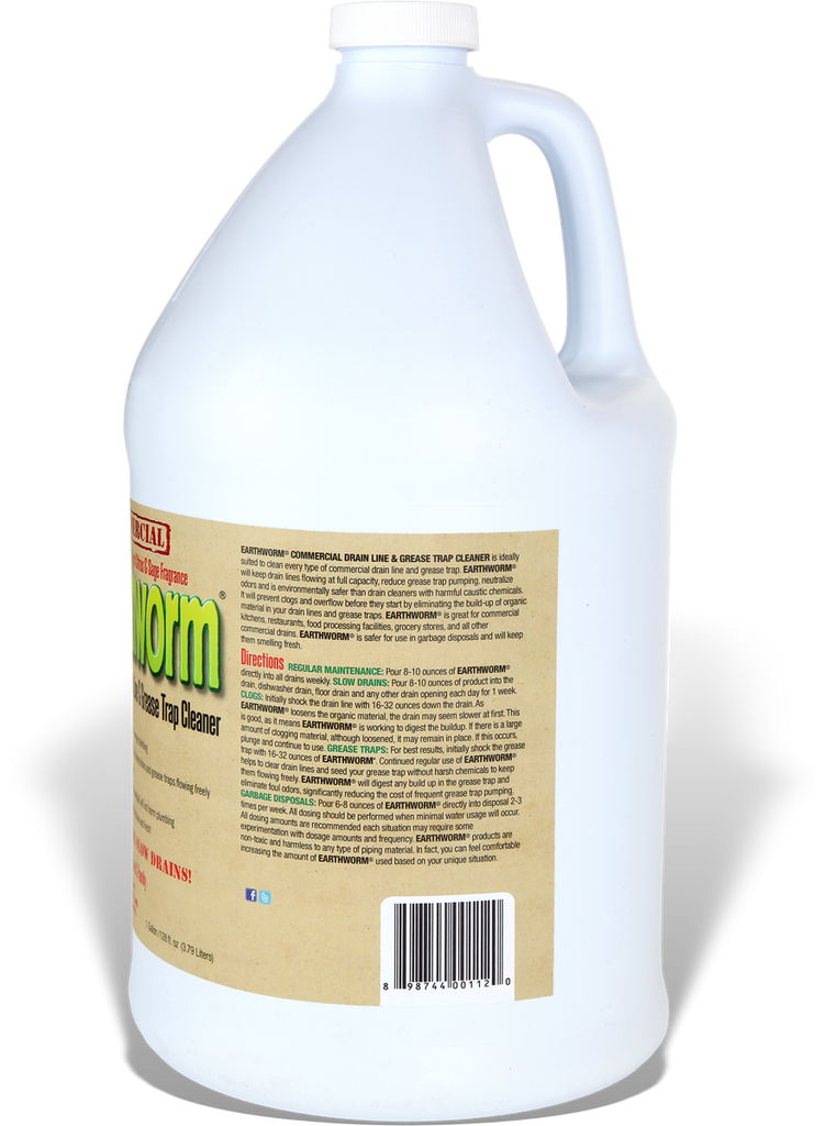 Earthworm Drain Cleaner - Clog Remover - Drain Opener / Deodorizer -  Natural Enzymes, Safer for Families, Environmentally Responsible - 32 fl oz